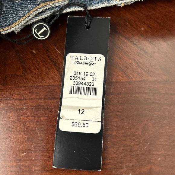 Talbots Jeans Women's Straight Leg Ankle Jeans Sz 12 (35x28) Medium Wash NWT - Picture 5 of 8